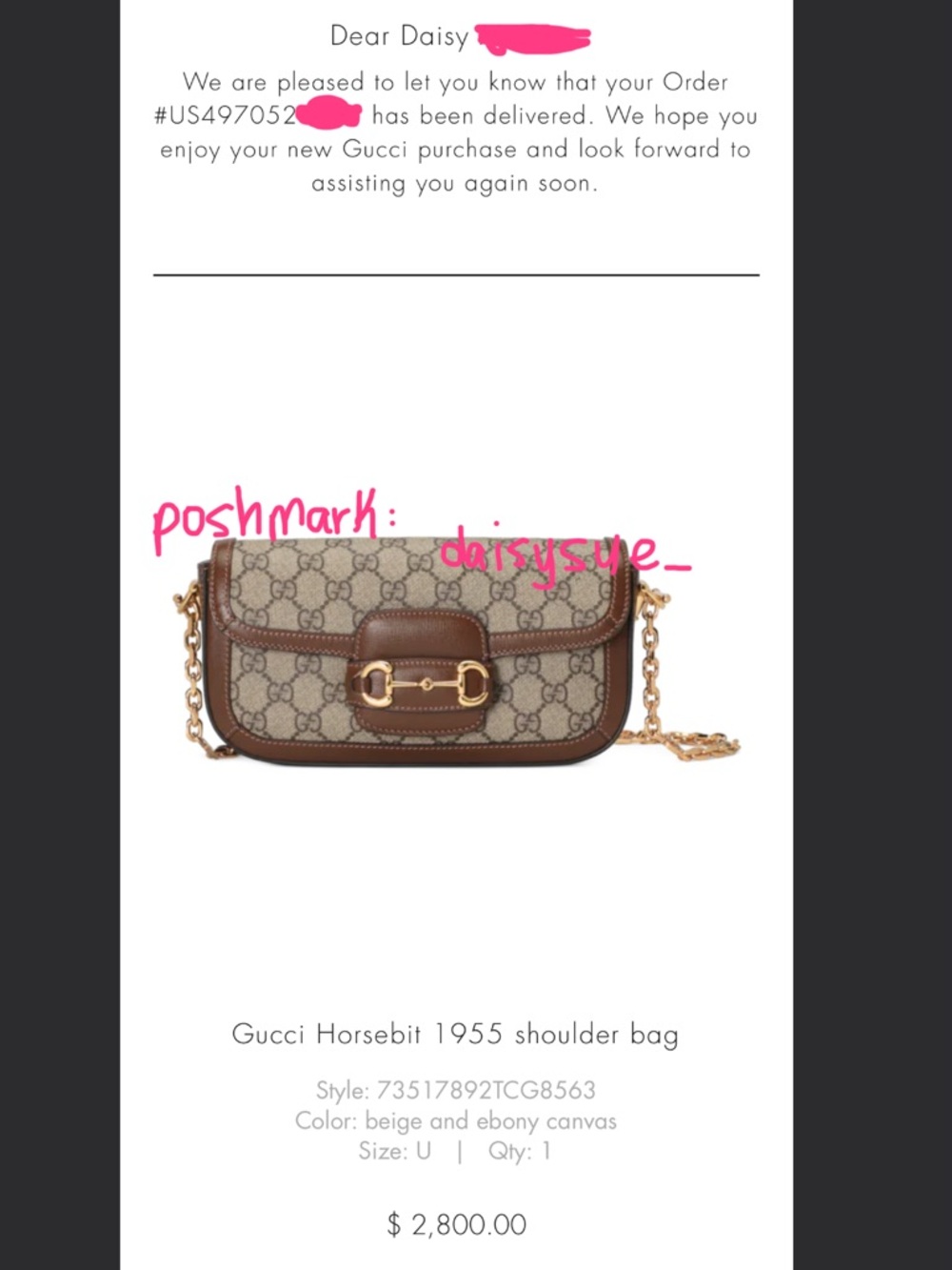 Gucci Canvas Horsebit 1955 Shoulder Bag with Gold Hardware - Picture 16 of 16